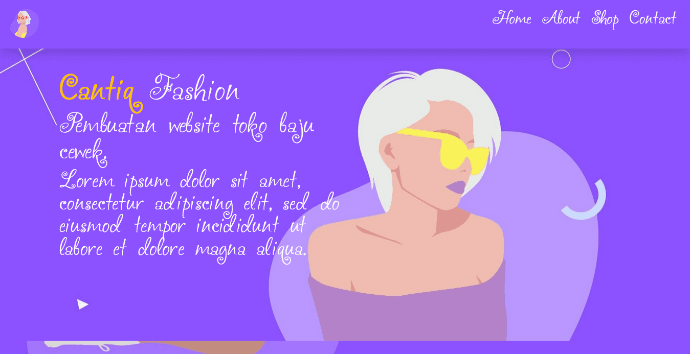 pembuatan website toko baju cewek fashion