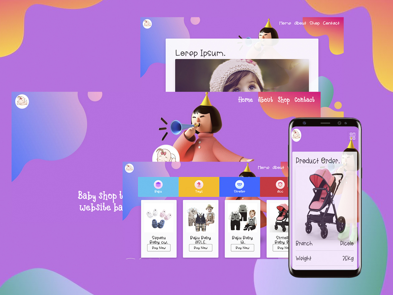 pembuatan website toko baby shop