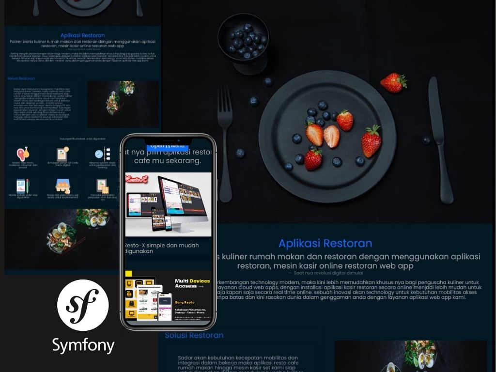 Symfony web app themes template